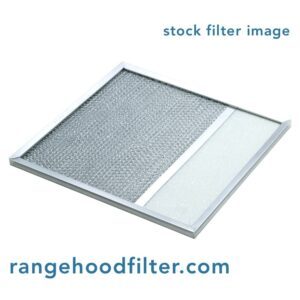 Range Hood Filters Inc - RLF1148 Aluminum Grease Filter with Light Lens for Ducted Range Hood | 4″ Lens - rangehood_microwave_filters_rlf_aluminum_grease_filter_rectangle_shape_with_light_lens_stock_image.jpg