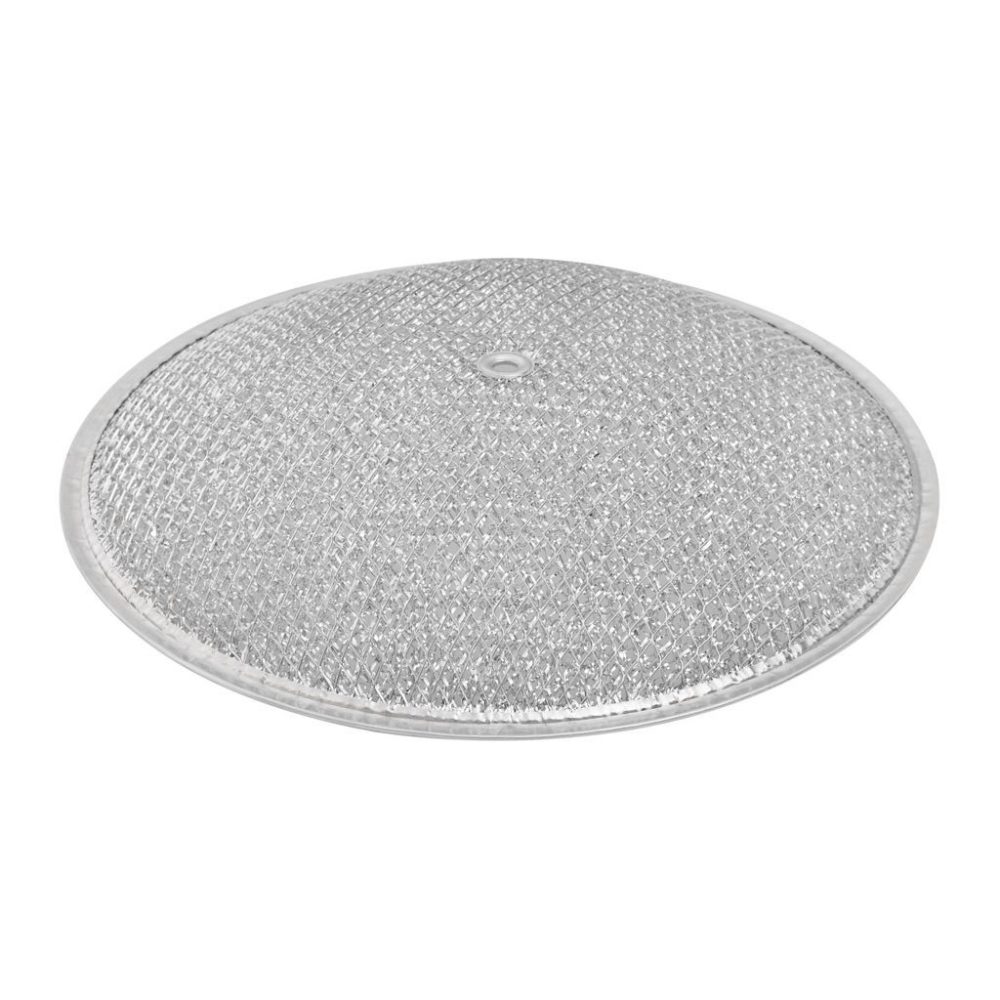 RDF1001 Aluminum Grease Filter, 10-1/2 Round Shape X 3/32, D1-1/4, with Grommet Hole