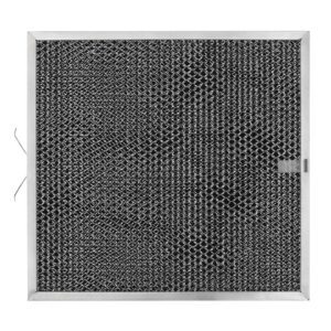 RHP1110 Aluminum/Carbon Grease and Odor Filter for Non-Ducted Range Hood or Microwave Oven | with Pull Tab and Tension Spring