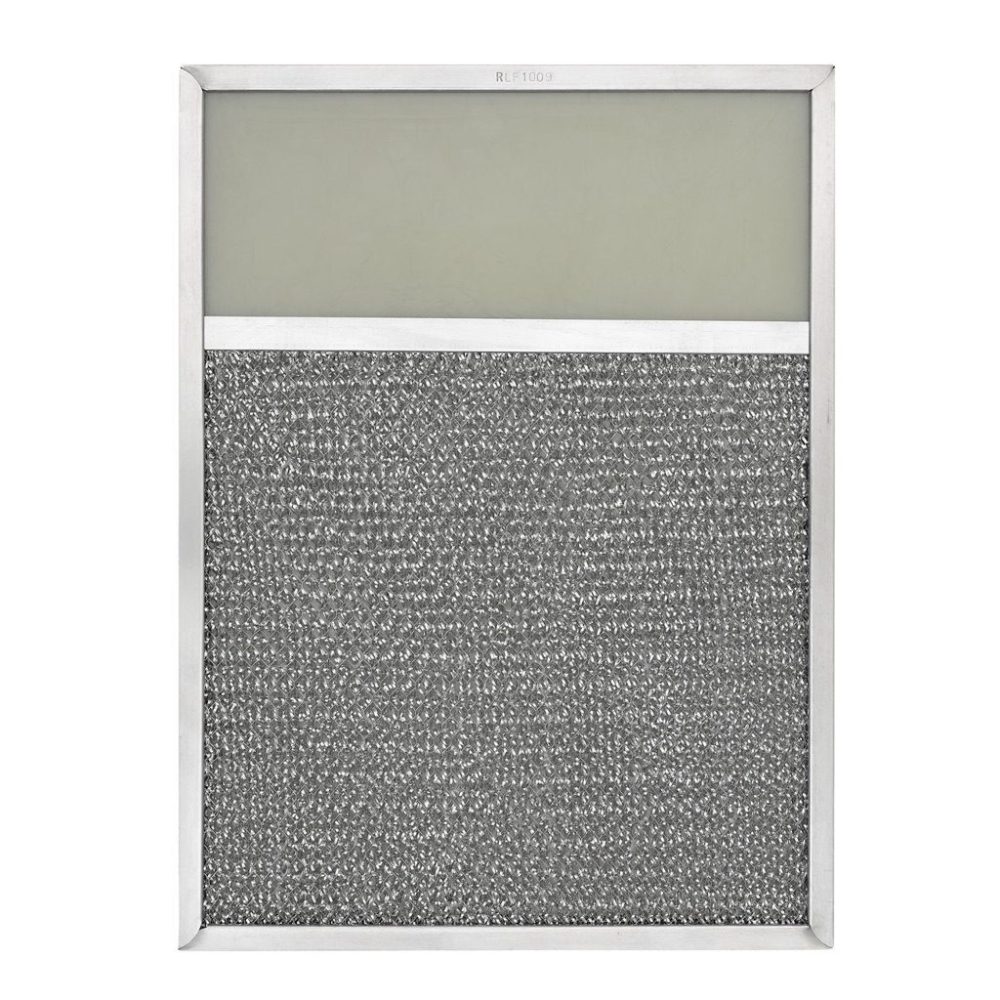 RLF1009 Aluminum Grease Filter with Light Lens, 10 X 13-1/2 X 3/8, 4" Lens
