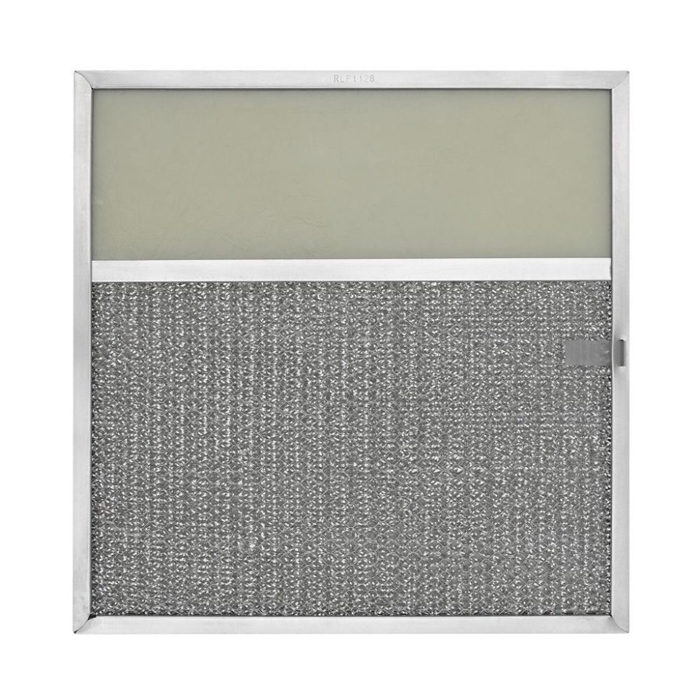 RLF1128 Aluminum Grease Filter with Light Lens, 11-1/2 X 11-3/4 X 3/8, 4" Lens, with Pull Tab