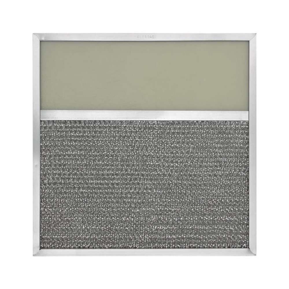 RLF1146 Aluminum Grease Filter with Light Lens, 11-1/4 X 11-1/4 X 3/8, 4" Lens