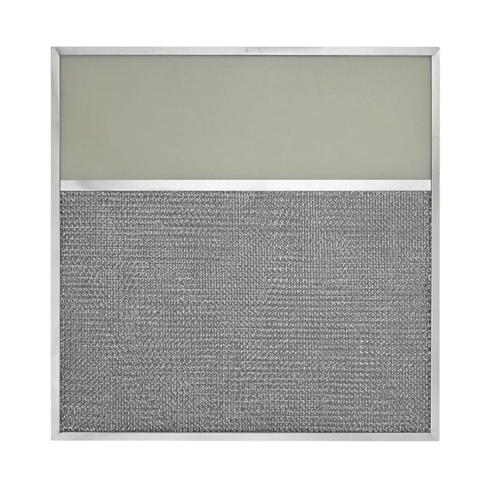 RLF1701 Aluminum Grease Filter with Light Lens, 17 X 17-3/8 X 3/8, 6" Lens