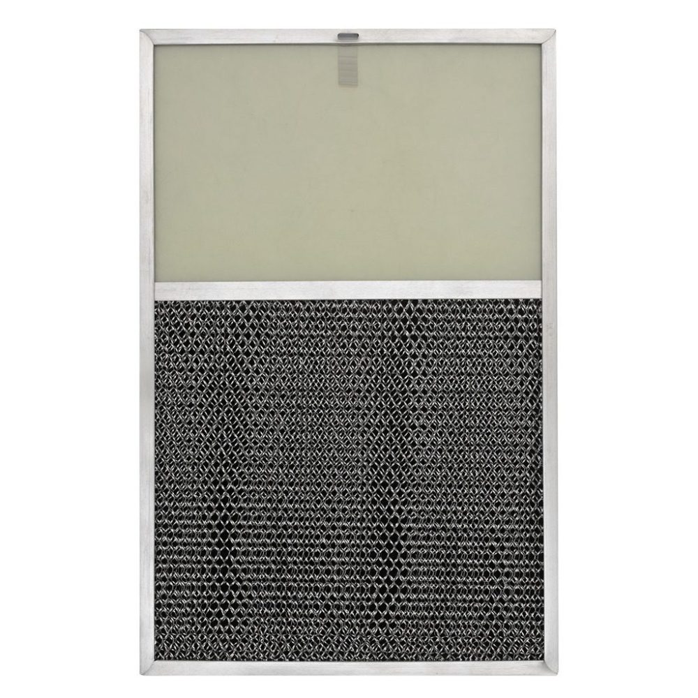 RLP1101 Aluminum/Carbon Grease and Odor Filter with Light Lens, 11 X 17 X 1/2, 6-3/4″ Lens, with Pull Tab
