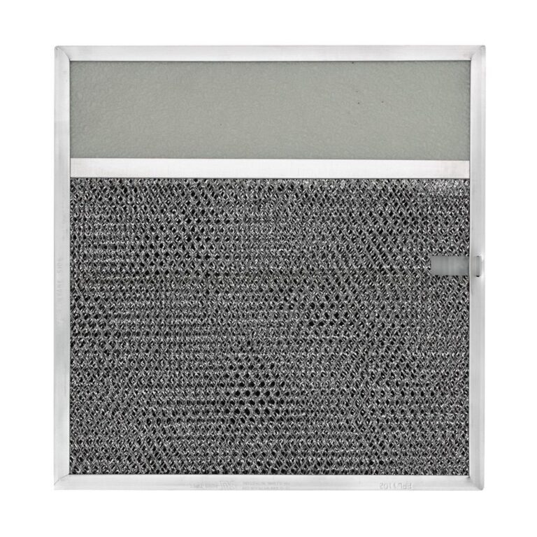 RLP1102 Aluminum/Carbon Grease and Odor Filter with Light Lens for Non-Ducted Range Hood | 3-1/4″ Lens | with Pull Tab