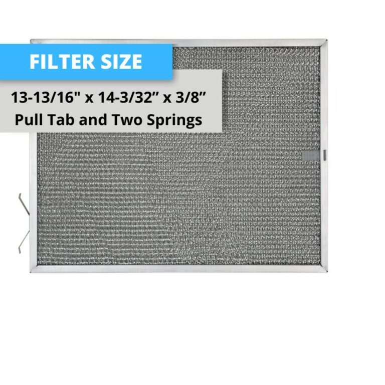 2-Pack Broan 97017415 Aluminum Mesh Grease Filters, 13-13/16×14-3/32×3/8