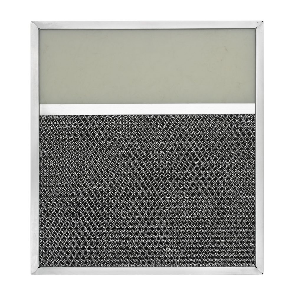 Range Hood Filters Inc - RLP1103 Aluminum/Carbon Grease and Odor Filter with Light Lens for Non-Ducted Range Hood | 4″ Lens - RLP1002F_nostamp-2.jpg