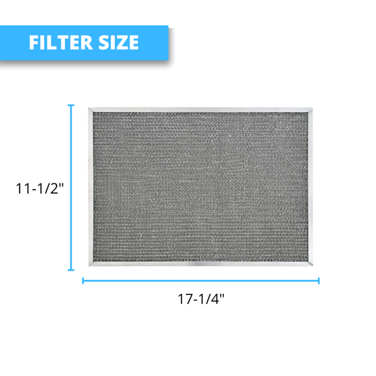 2-Pack Replaces Whirlpool 838H PT10, Aluminum Mesh Grease Filters, 11-1/2×17-1/4×3/8